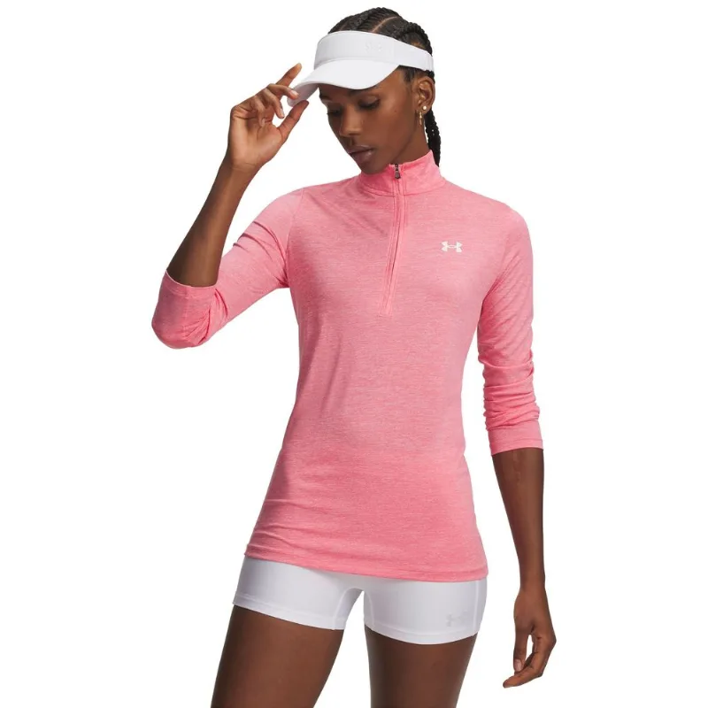 Moletom de Treino Under Armour Tech 1/2 Zip P Rosa