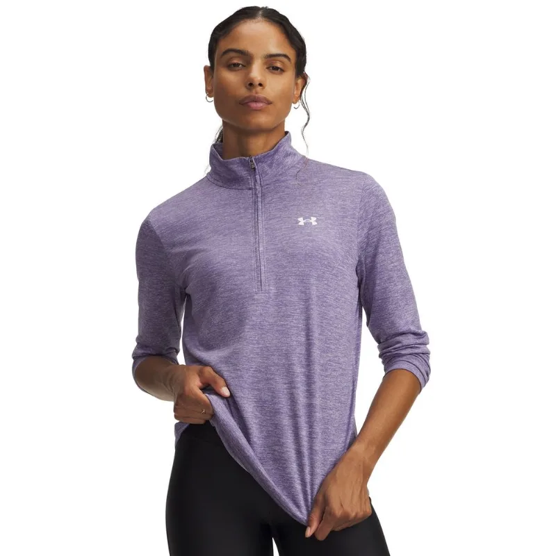 Moletom de Treino Under Armour Tech 1/2 Zip GG Roxo