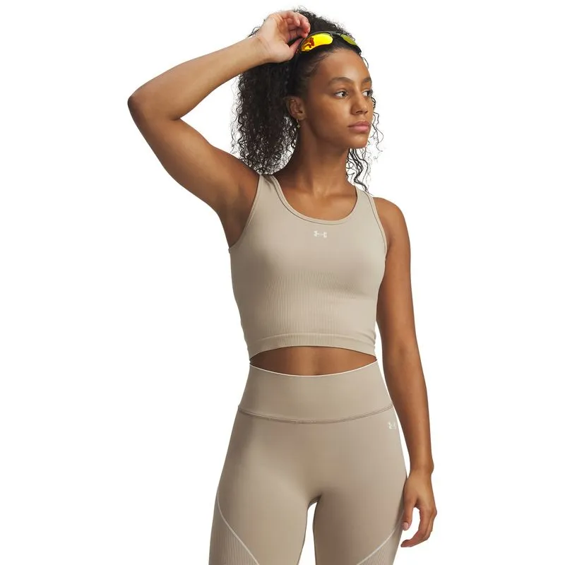 UA Vanish Seamless Tank-BRN M