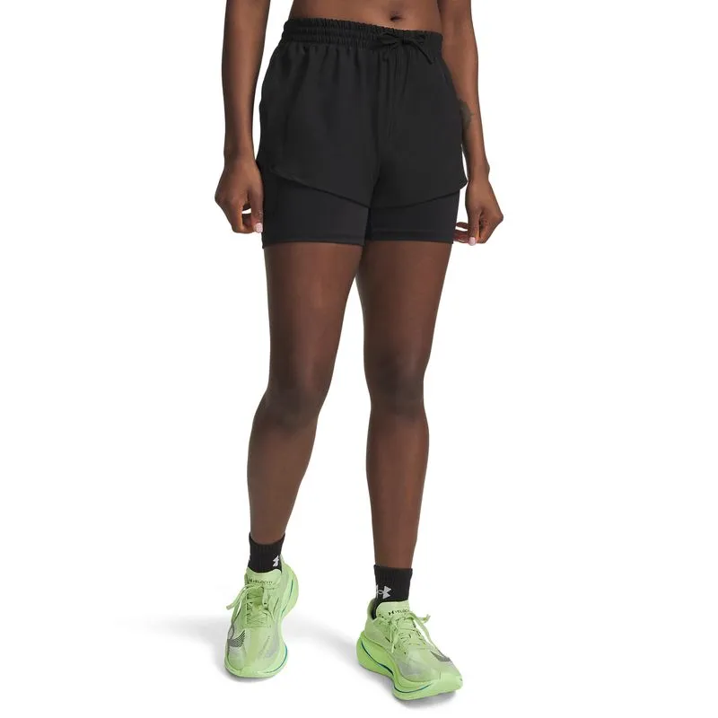 UA Velociti Pro 4" 2n1 Short-BLK L