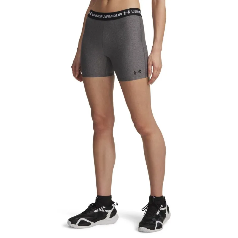 Shorts de Treino Under Armour HeatGear Middy PP Cinza