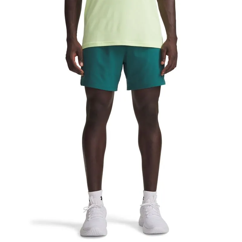 UA Vanish Woven 6in Shorts-GRN L