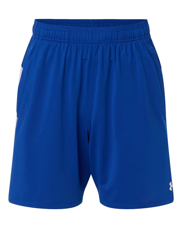 Under Armour 6010858 Men’s Tech Vent 7" Shorts - Royal White White Blue-Royal White / Adult L