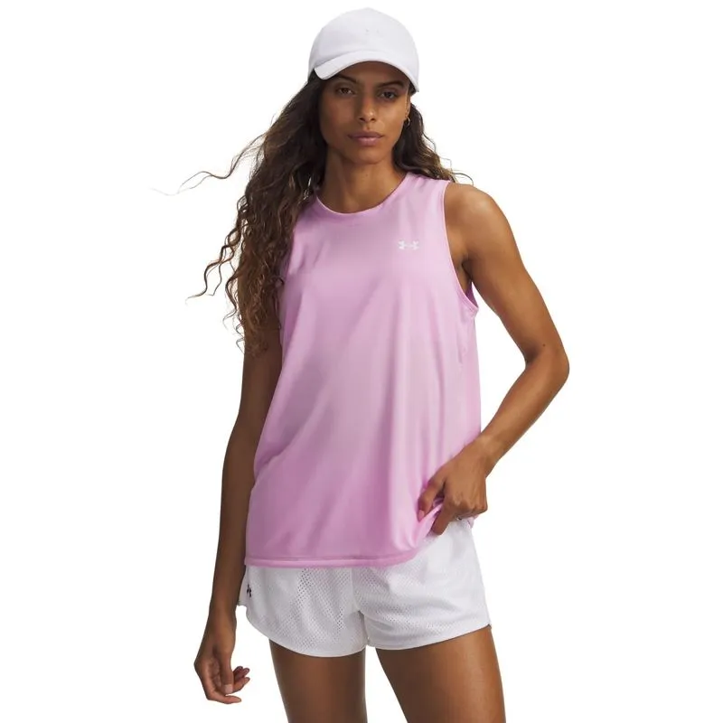 Regata de Treino Under Armour Tech Tank Solid P / Rosa