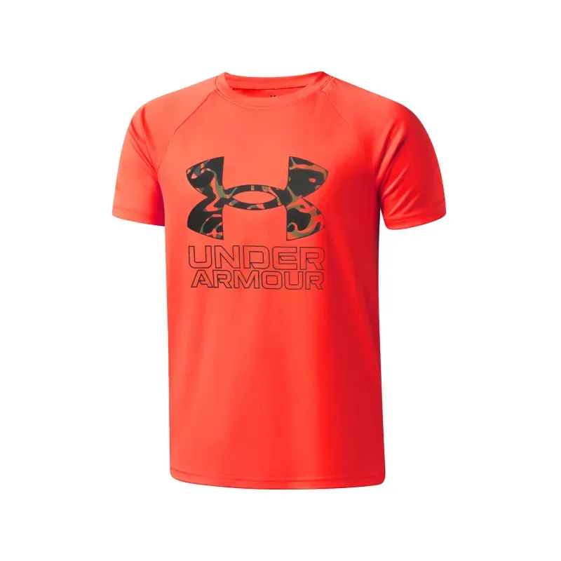 Playera Under Armour Entrenamiento Tech Hybrid Print Niño 1387036-690 8-9 Años