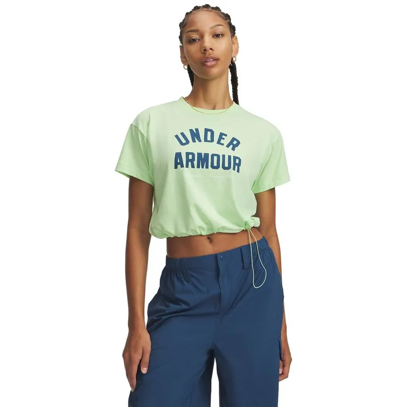 UA Bungee Hem Tee-GRN S