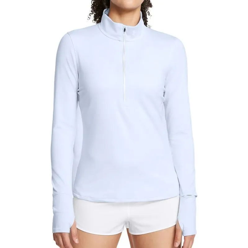 Casaco Manga Longa Under Armour Launch Pro Half Feminino Azul GG