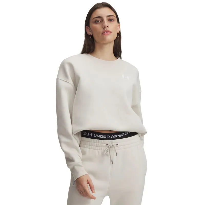 UA Icon Fleece OS Crew-WHT S
