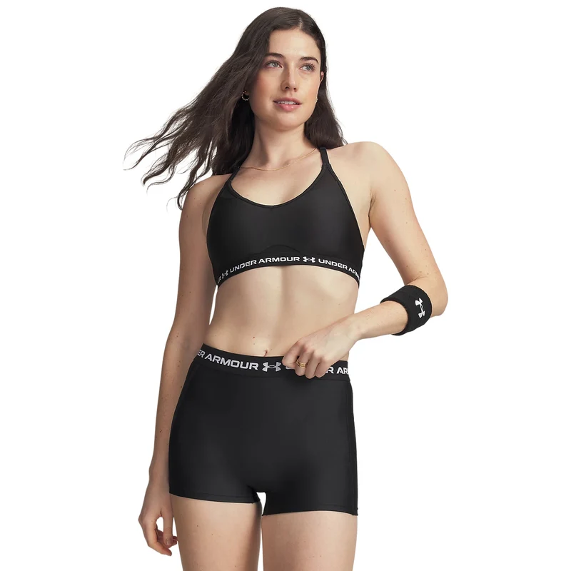Bra Donna Under Armour Crossback Low Nero Bianco XS