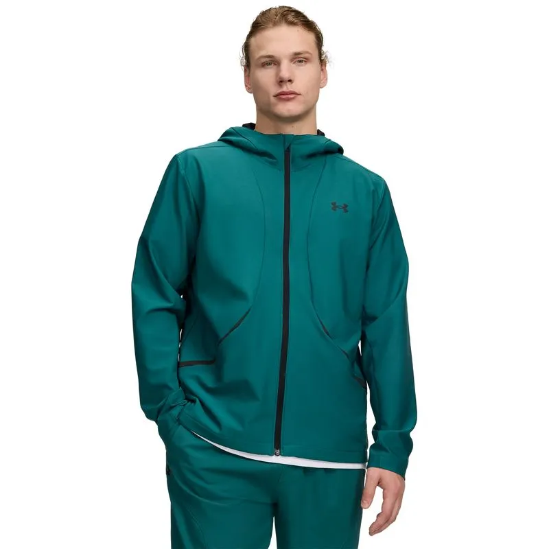 UA Unstoppable Woven Jacket-GRN L
