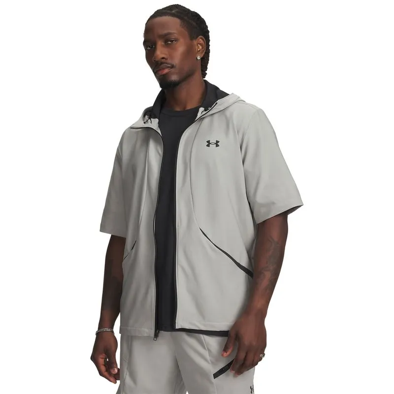 UA Unstoppable Woven SS Jkt-GRY XL