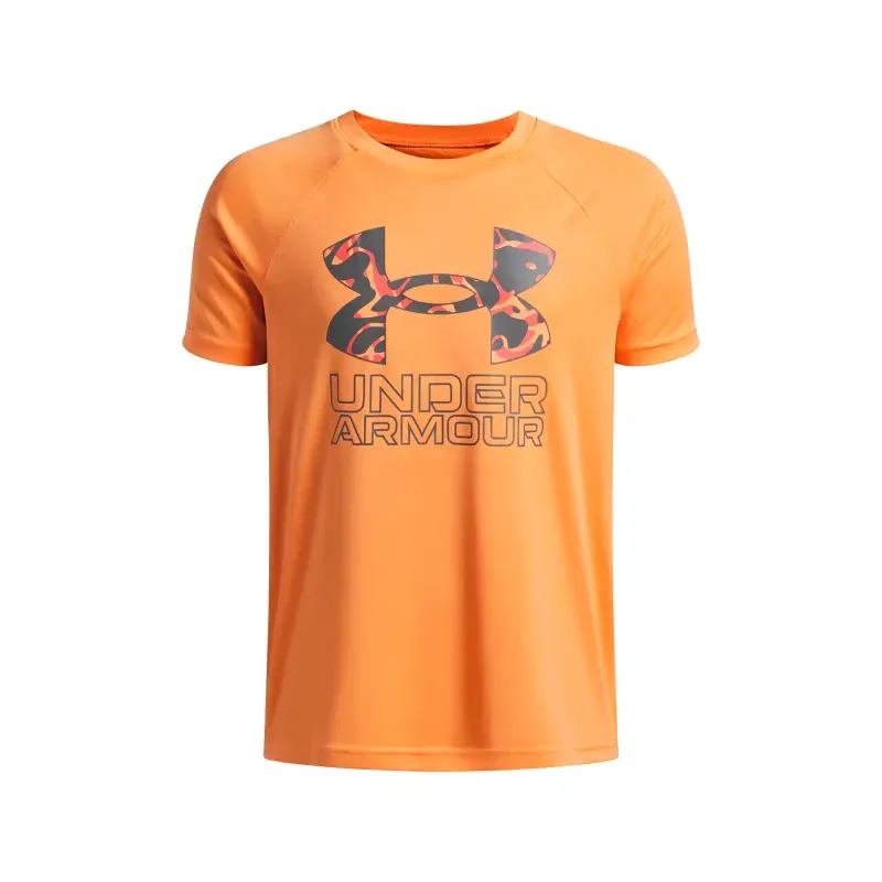 Playera Under Armour Entrenamiento Tech Hybrid Print Niño 1387036-870 12-13 Años