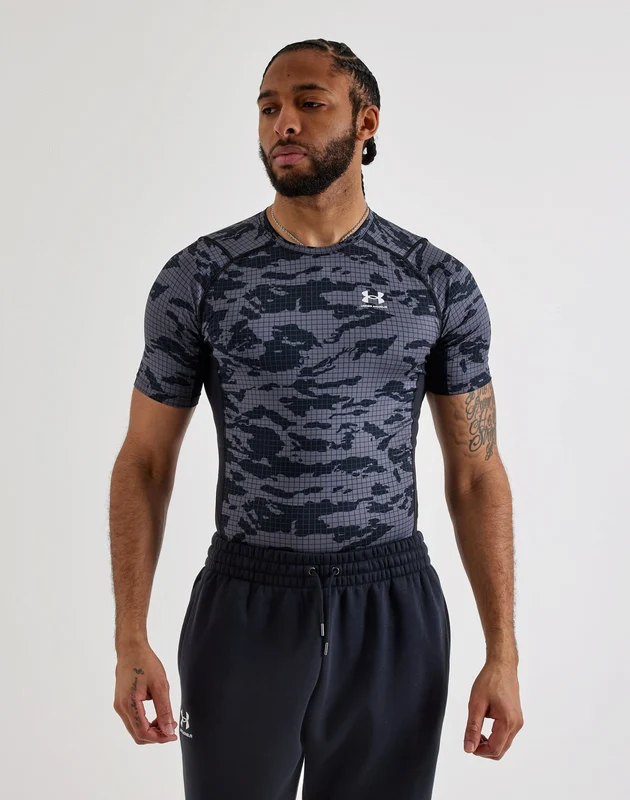 Under Armour HeatGear Printed Short-Sleeve Top SM