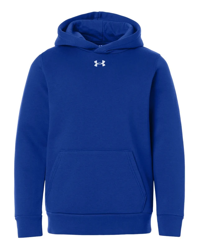 Under Armour 6014162 Youth Team Icon Fleece Hooded Sweatshirt - Royal White Blue-Royal / Youth M