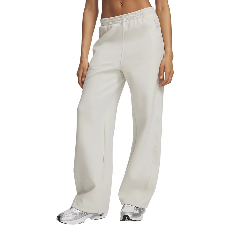 Pantalone Donna Under Armour Unstoppable Fleece Open Beige XS