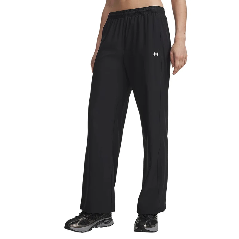 Pantalone Donna Under Armour Rival Woven Nero Bianco M