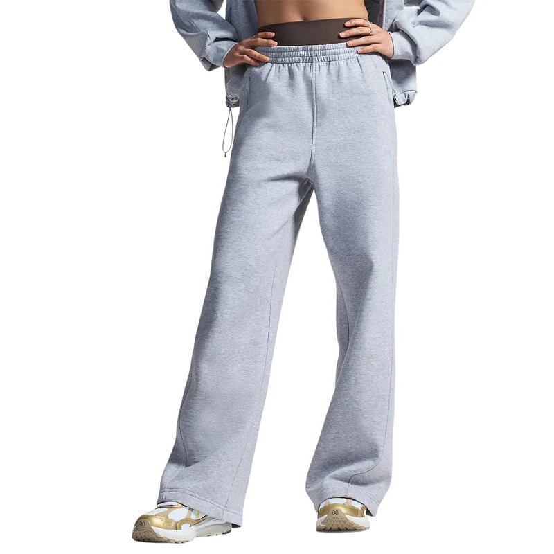 Pantalone Donna Under Armour Unstoppable Fleece Open Grigio XS