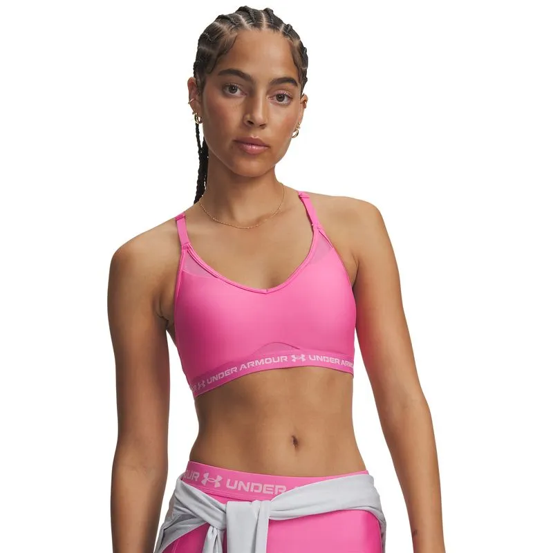 UA Crossback Low Bra-PNK L