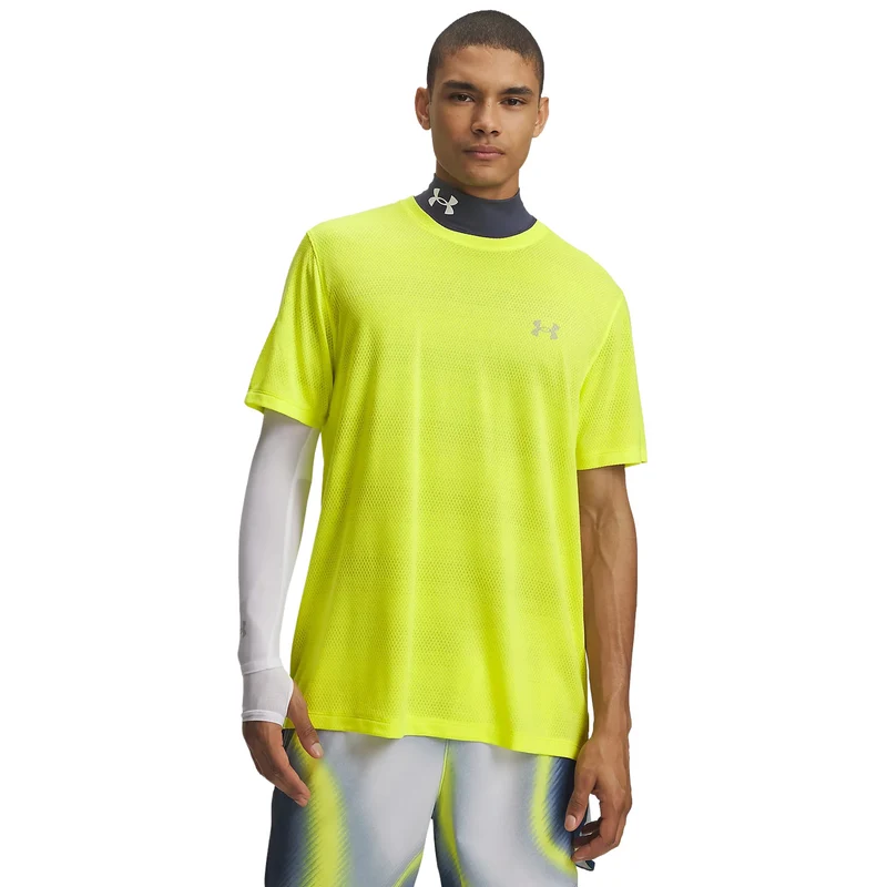 T-Shirt Uomo Under Armour Velociti Giallo Fluo L