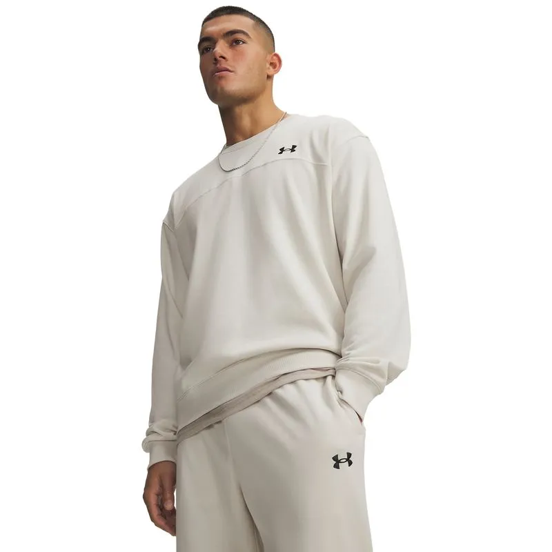 UA Rival LW Crew-WHT M