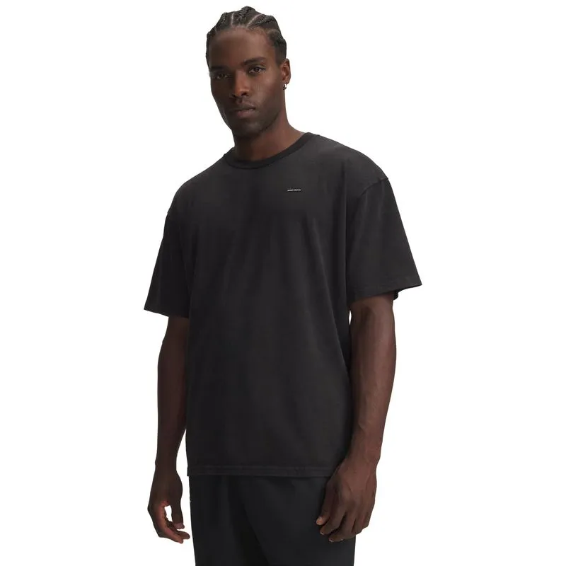 UA M HWT OS WASH SS-BLK S