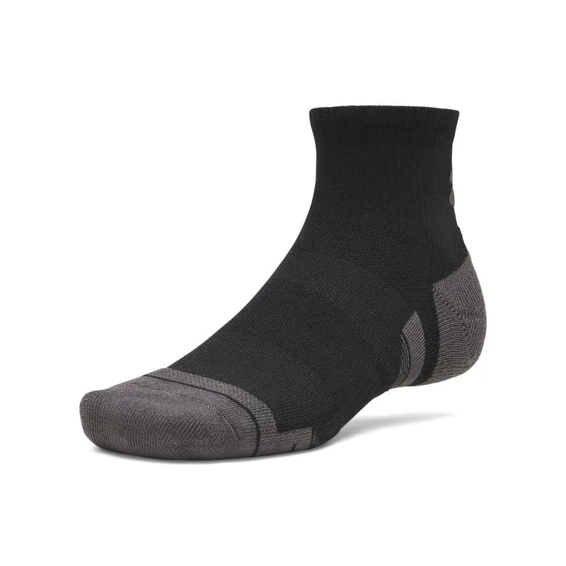 New UA Perf Tech 3pk Qtr-BLK M