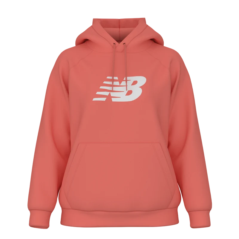 New Balance Women's Sport Fleece Logo Hoodie Flare / S