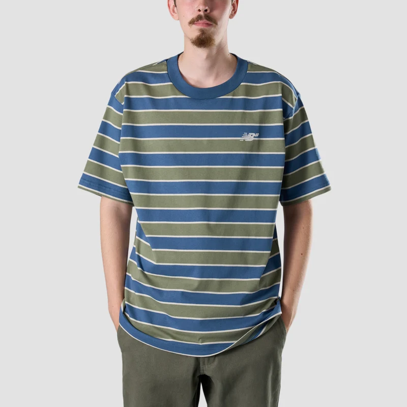 New Balance Numeric Thin Stripe T-Shirt Vintage Indigo Medium / Vintage Indigo