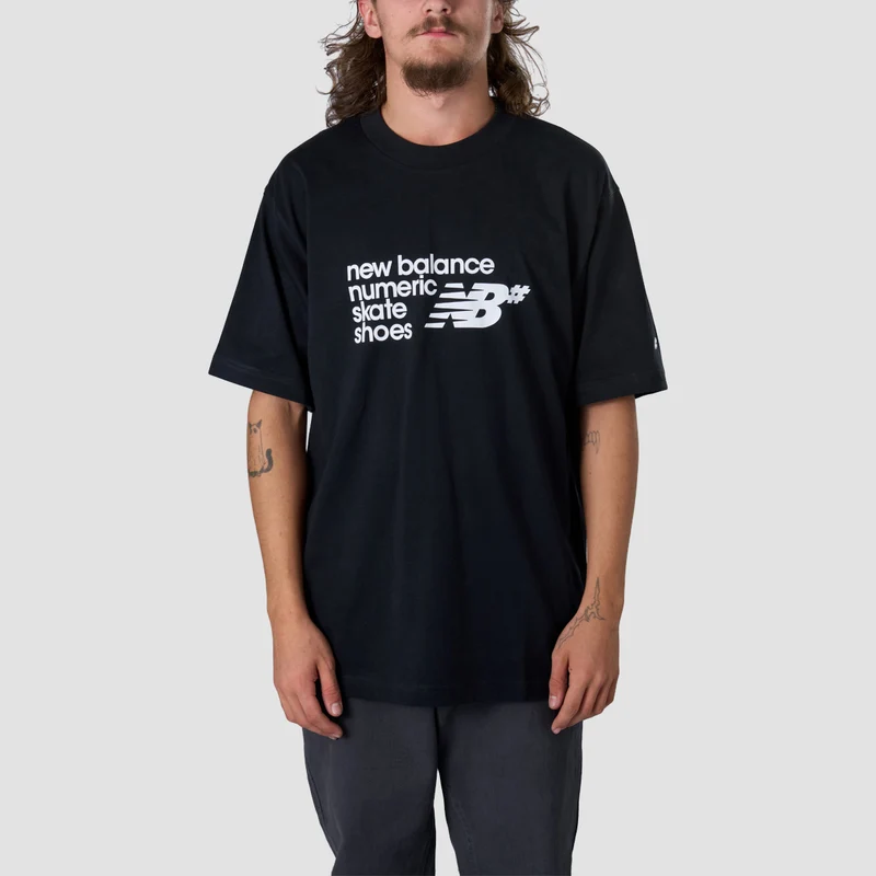 New Balance Numeric Stacked Graphic T-Shirt Black X-Large