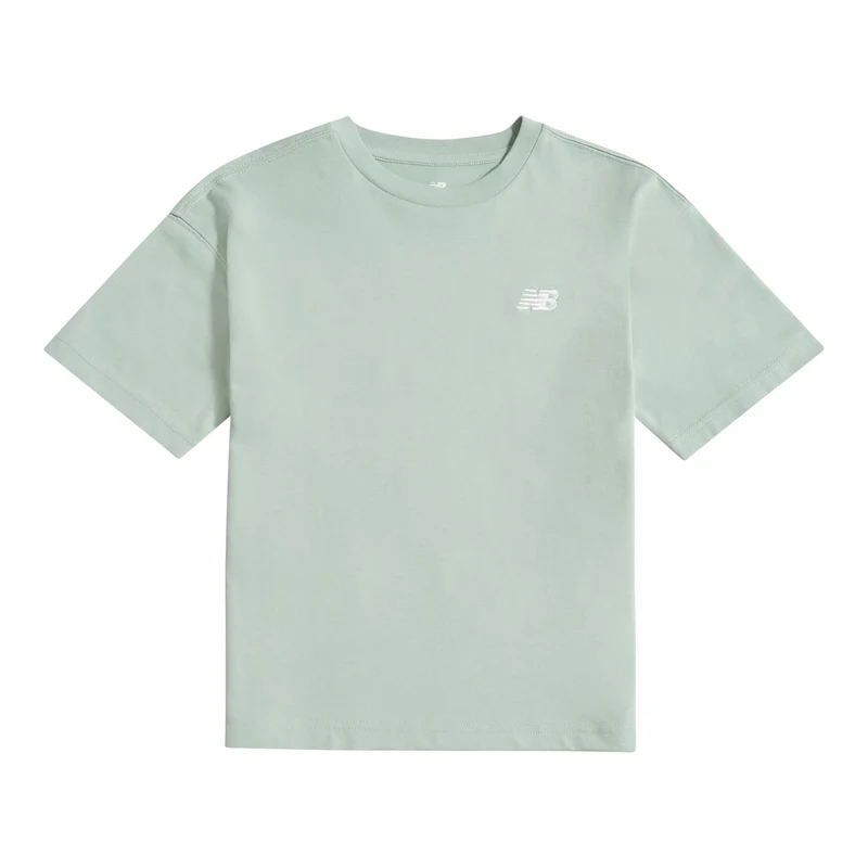 New Balance Girls' Small Logo Jersey T-Shirt Mosaic Green / 12-13Y