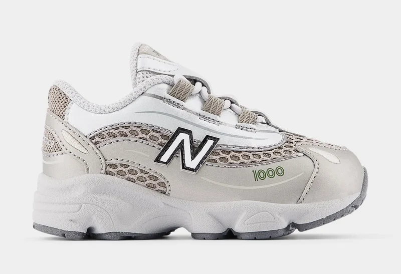 1000 Bungee Infant Toddler Running Shoes (Arid Stone/Light Silver Metallic) 9C