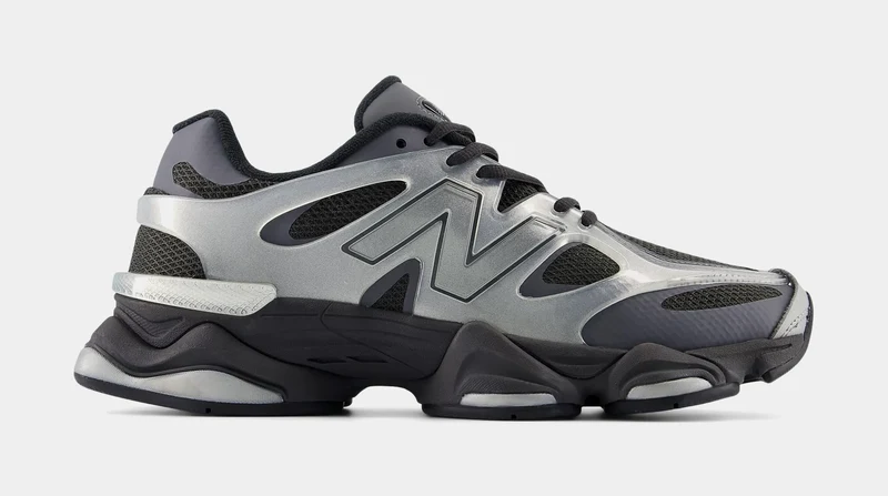 9060 X Mens Lifestyle Shoes (Black/Silver) 4