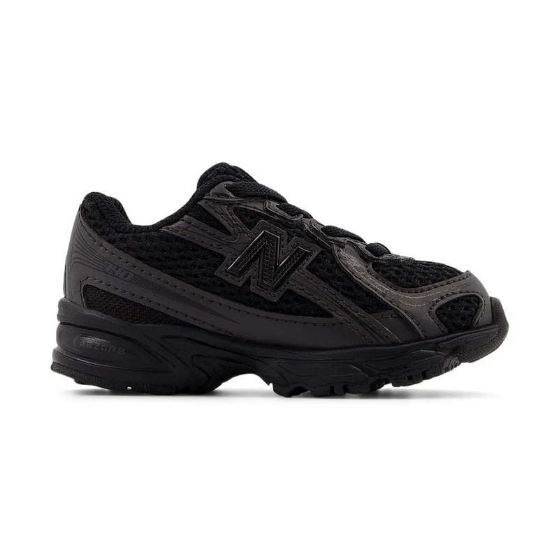 New Balance Infant & Toddler 740 Bungee Lace Shoes Black Cement/Black Cement / 8.5 / Wide