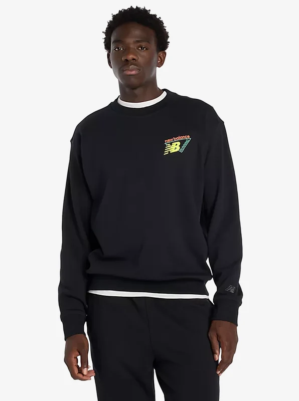 Classic Tri-Logo French Terry Crew Neck BLK/BLK / L