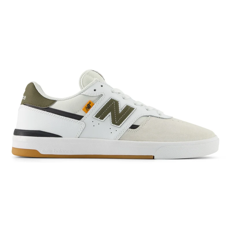 New Balance Numeric Jamie Foy 306 Cup Skateboard Shoe - White/Olive M 8.5 / W 10