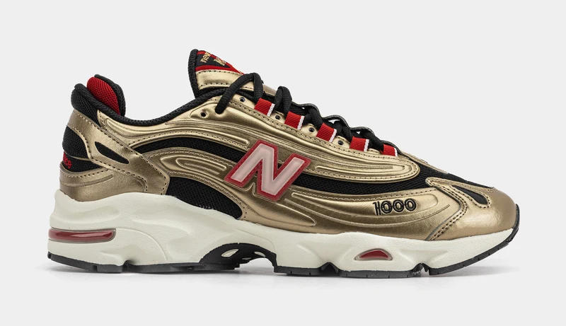 Shoe Palace Exclusive x New Balance 1000 Mens Lifestyle Shoes (Metallic Gold/Black) 9.5
