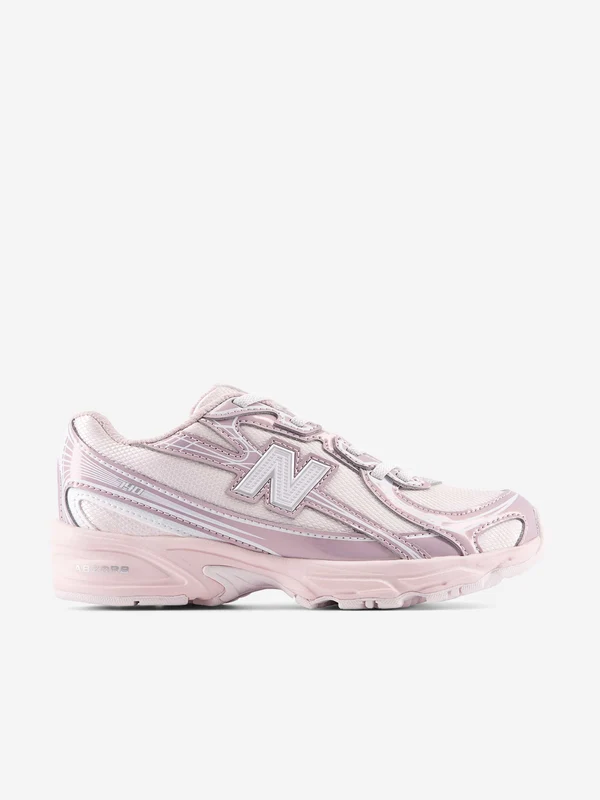 New Balance Girls 740 Bungee Lace Trainers in Pink Pink / EU 33 UK 1 US 1.5