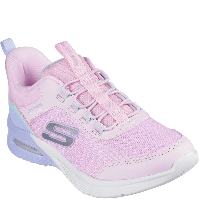 Skechers Microspec Max Colour Trifecta Trainer Light Pink/Multi / Junior 5