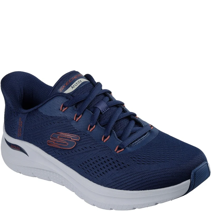 Skechers Arch Fit 2.0 Lestur Trainer Navy/Red / 6