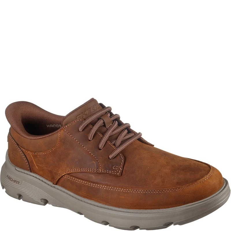 Skechers Arch Fit Garza Rowan Shoes Dark Brown / 8