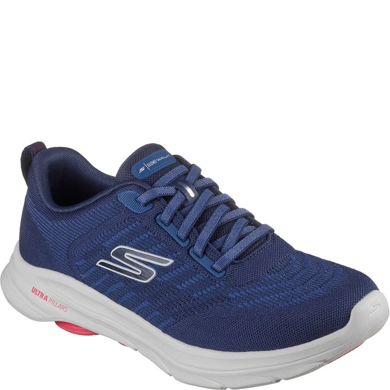 Skechers GO Walk 8 Day Trainers Navy/Red / 7
