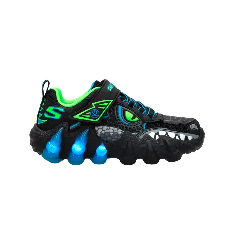 Tenis Skechers Casual Skech-O-Saurus Lights 2.0 Niño 400121LBBLM 19 cm