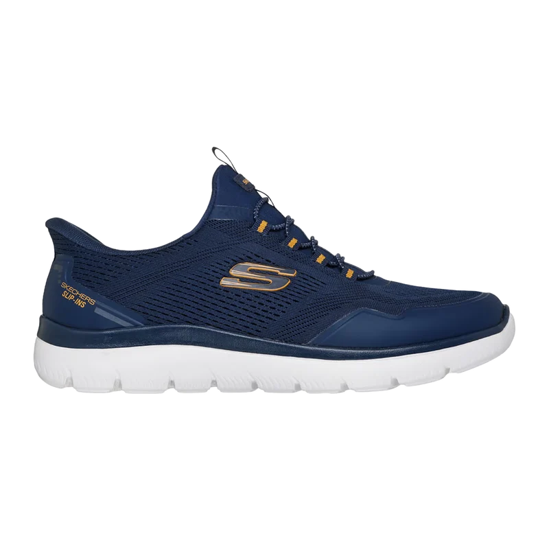 Skechers Summits - Top Rate Navy - Yellow / D / 7.5