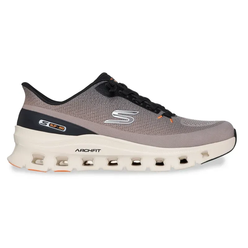 Tênis Casual Skechers Arch Fit Masculino Bege 38