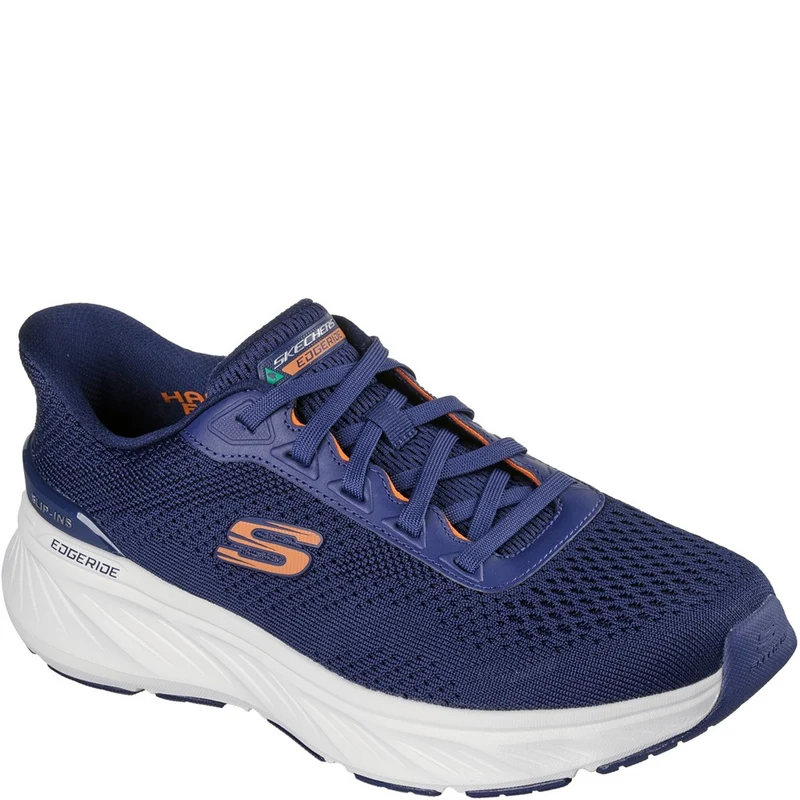Skechers Edgeride Trainer Navy/Orange / 9
