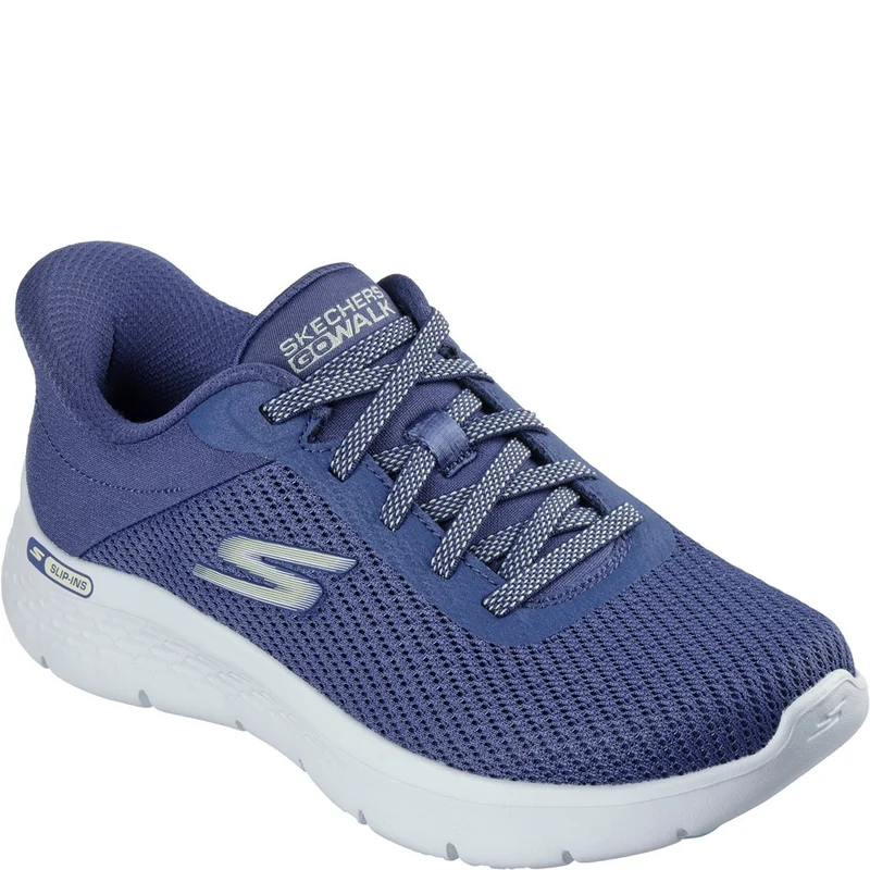 Skechers Go Walk Flex Trainers Blue/Green / 4