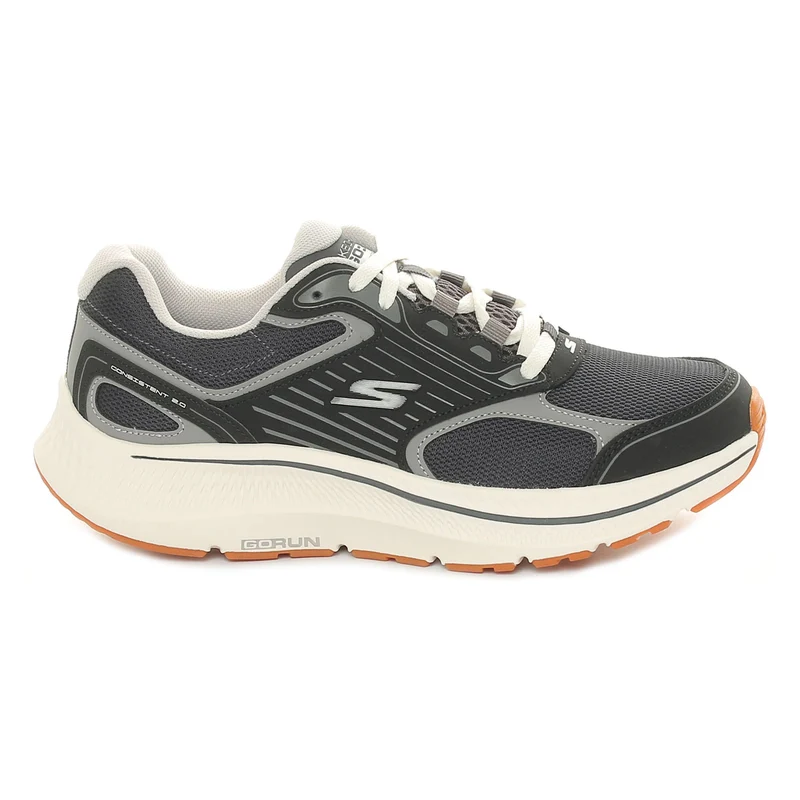 Scarpa da Training Uomo Skechers Go Run Consistent 2.0 Nero Bianco 45