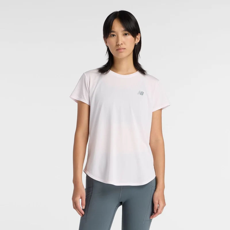 New Balance Women's Sport Core Heather T-Shirt Pink Salt / 2XL