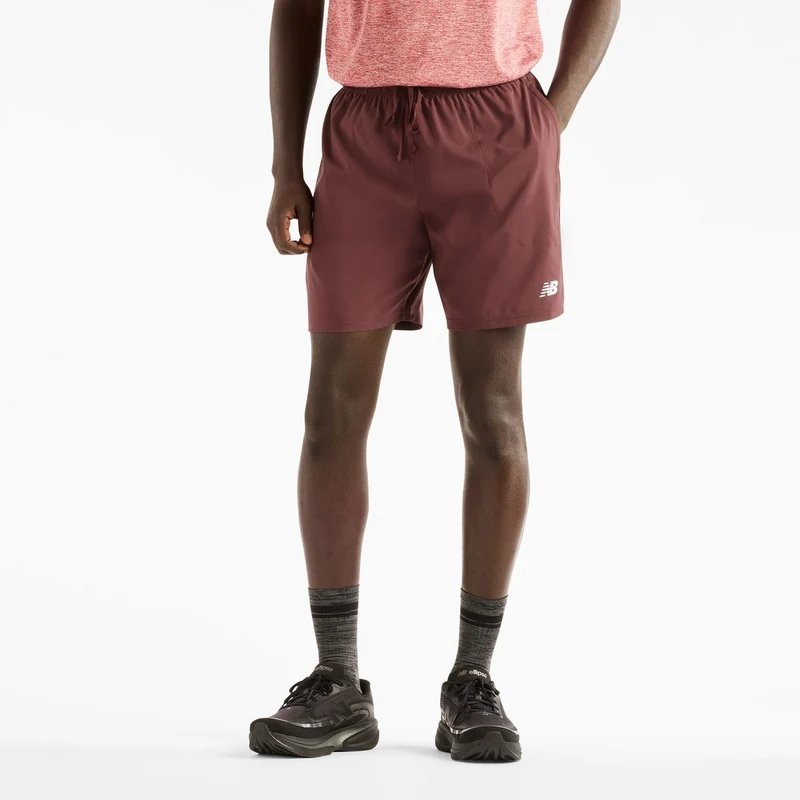 New Balance Men's Sport Shorts 7 Cherry Leather / XS