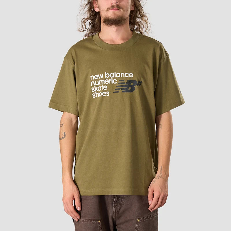 New Balance Numeric Stacked Graphic T-Shirt Wakame Medium